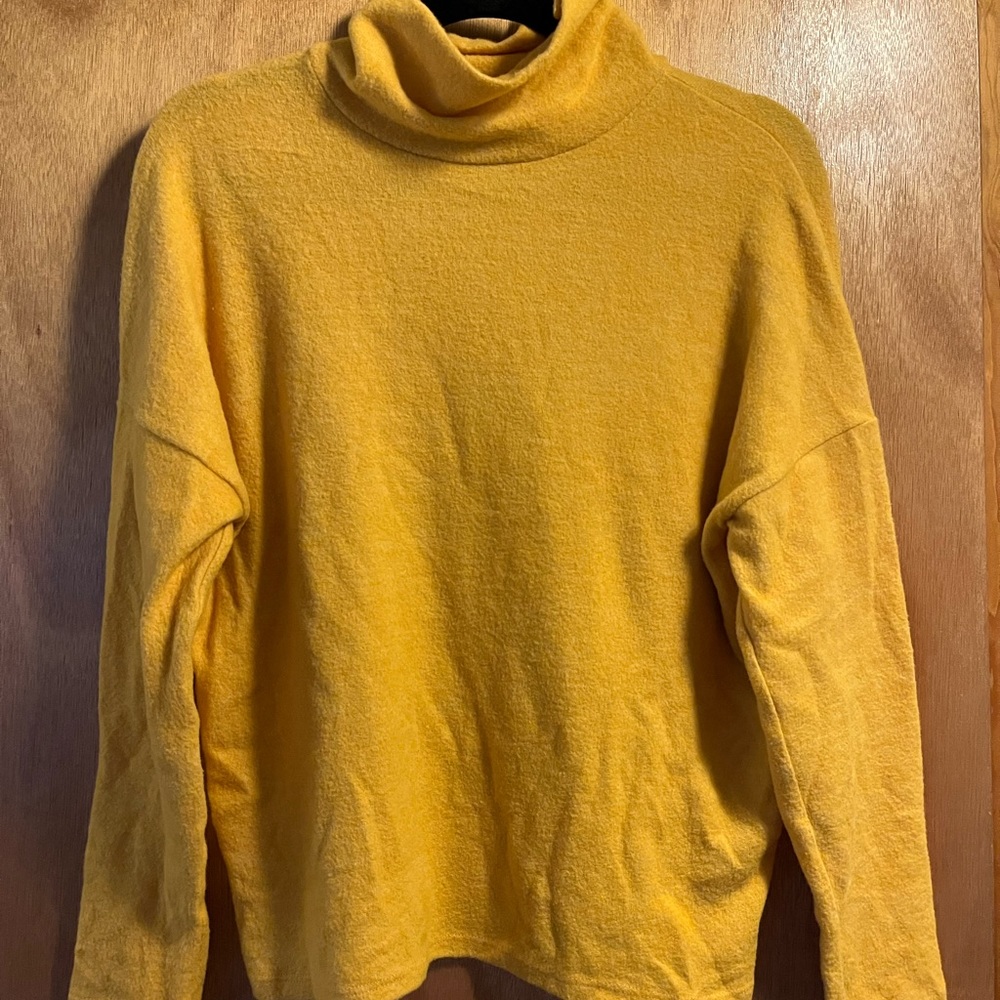 Yellow Soft Turtleneck